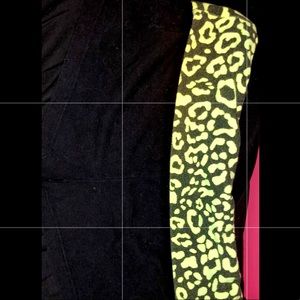 Neon Green and Black cheetah print booty shorts :)